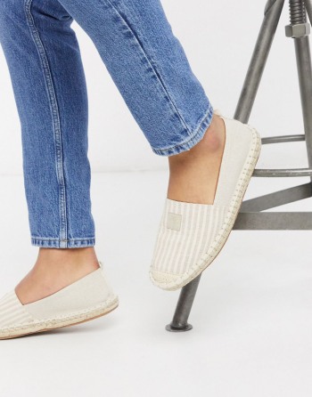 River Island Stripe Woven Espadrille Sive - Muške Cipele | 67108MHYU